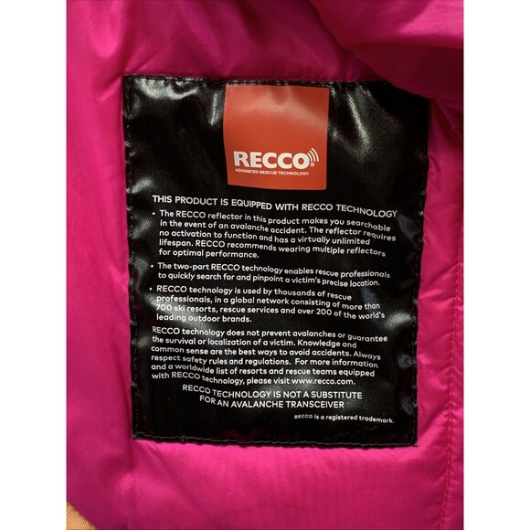 Mountain Hardwear Jacket Medium Adult Orange Ski Striped Hooded Dry Thermal Q - Picture 14 of 16